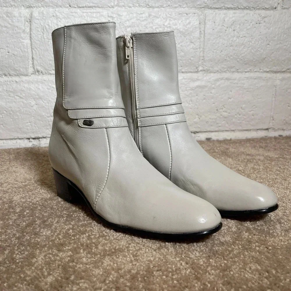 El Besserro Mens Casual Ankle Boots Zipper